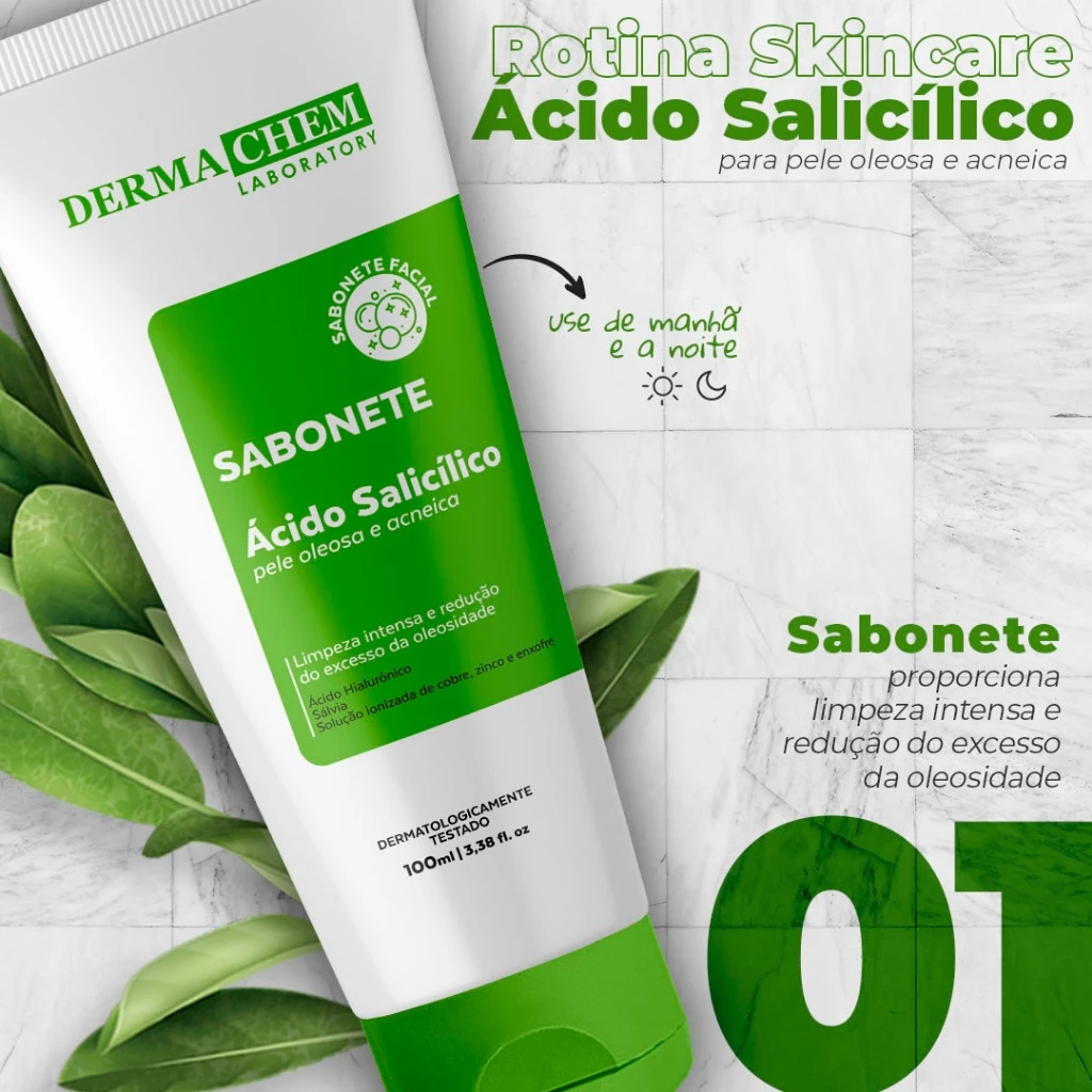 Resultados de cravos encolhidos nos narizes testados pós-peeling natural salicilico total